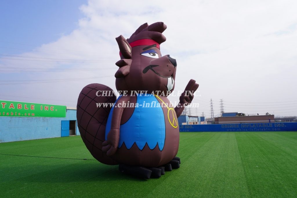 CA-03 Giant Outdoor Inflatable Beaver Inflatable Character Inflatable Advertising 5M Height