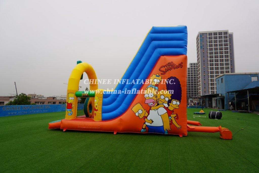 T8-3801 The Simpsons Inflatable Dry Slides