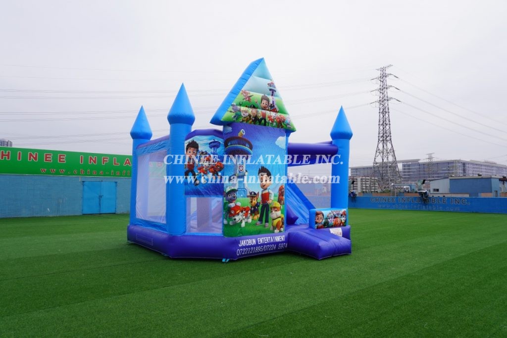 T5-1000B Inflatable Bouncer Paw Patrol Combo Bouncy Castle With Slide