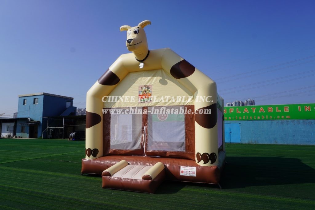 T4-3 Inflatable bounce dog theme jumping house