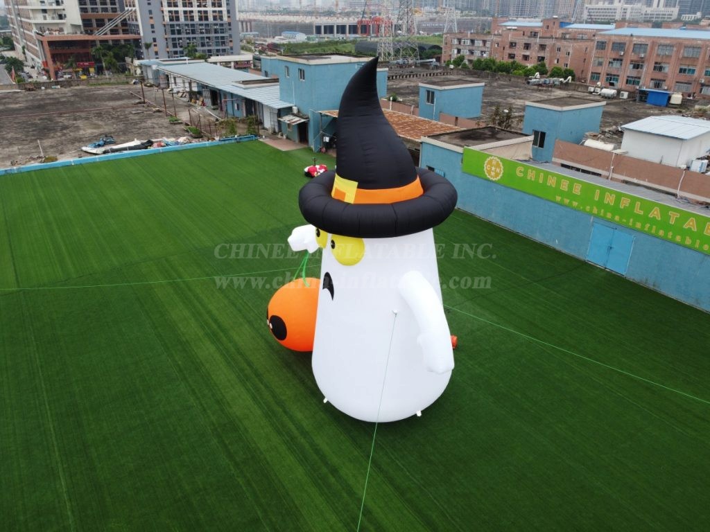 ID2-005 Giant Halloween Inflatable Ghost Pumpkin