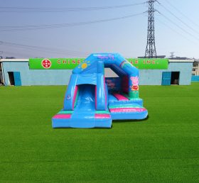 T2-4040 15X12Ft bleu Peppa Pig combinaison de glissement avant