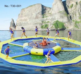 T30-001 Trampoline flottant pour plate-forme aquatique gonflable