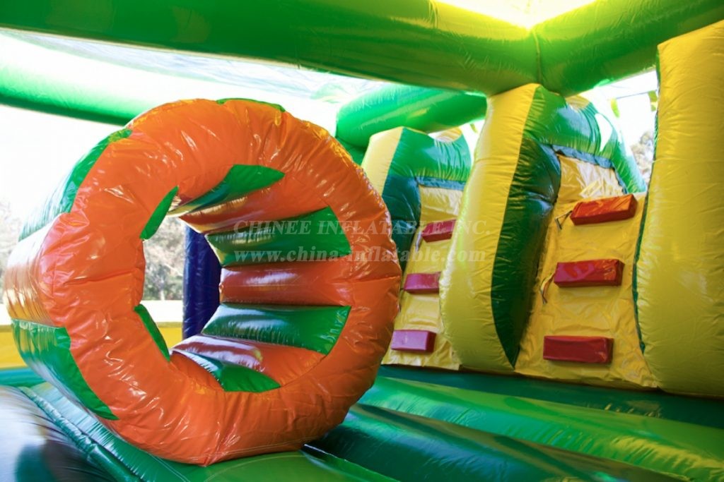 T2-4086 Teenage Mutant Ninja Turtles Dual Slide Combo Jumping Castle