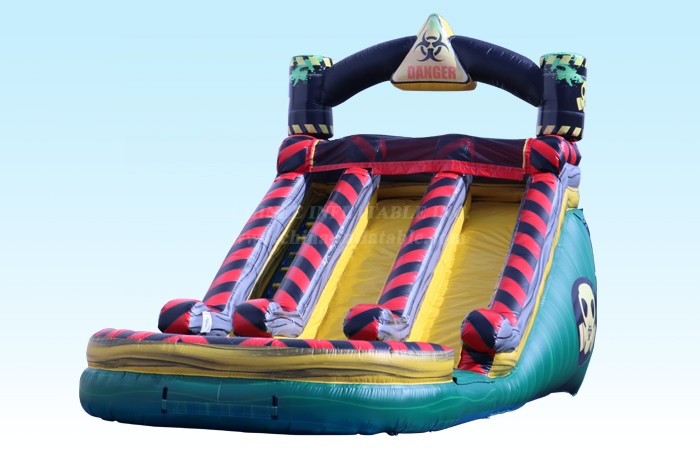 T8-4085 15Ft Dual Hazard Water Slide