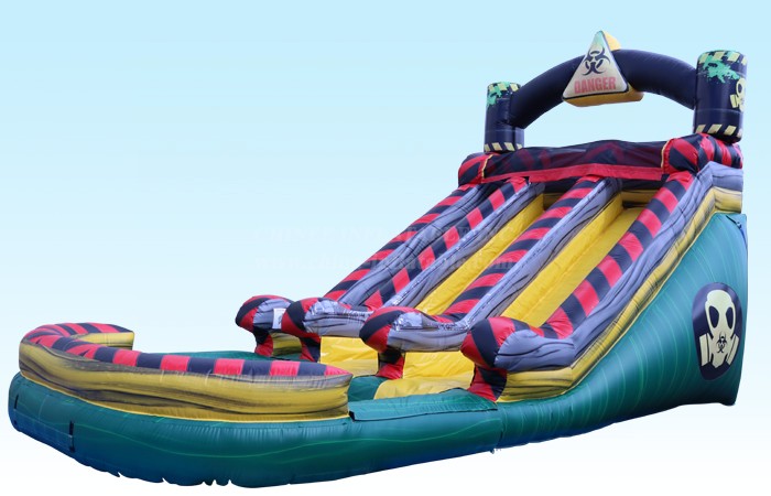 T8-4085 15Ft Dual Hazard Water Slide
