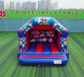 T2-4165 12X12Ft maison gonflable de fête bleu et rouge