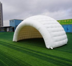Tent1-4224 Tente gonflable à dôme blanc