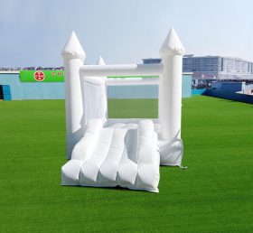 T2-3517 Château gonflable de mariage gonflable trampoline blanc