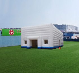 Tent1-4435 Tentes gonflables cubes blanches et bleues