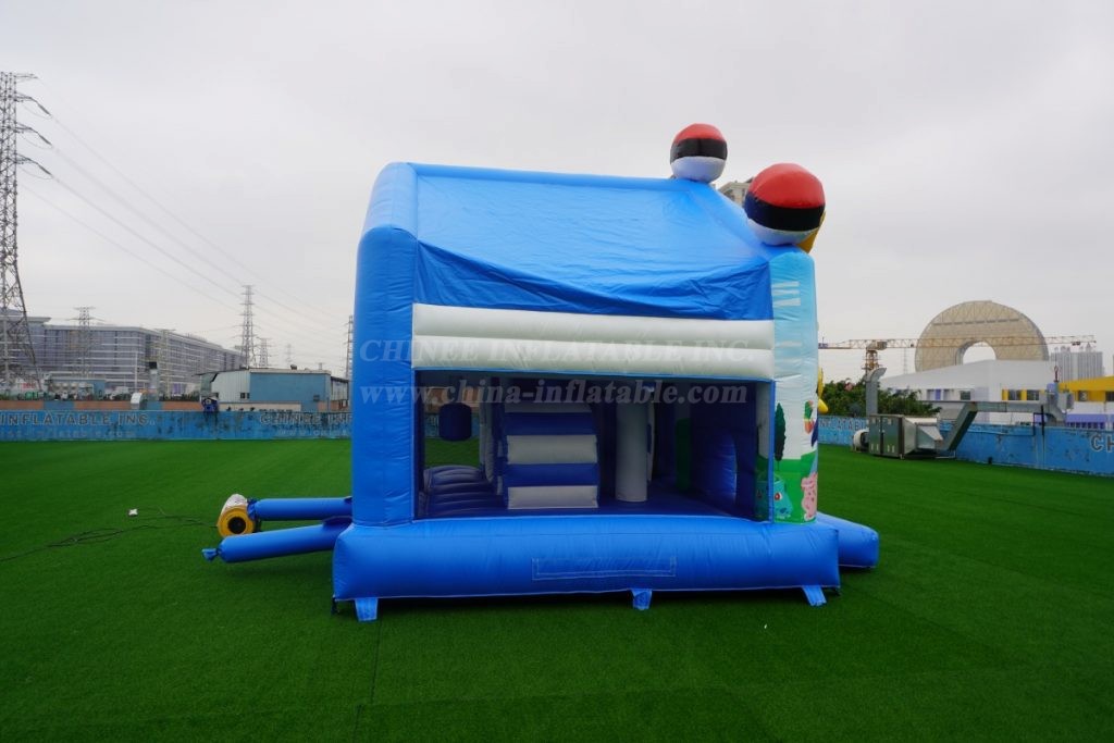 T2-4452 Pokémon Pikachu Bouncy Castle With Slide