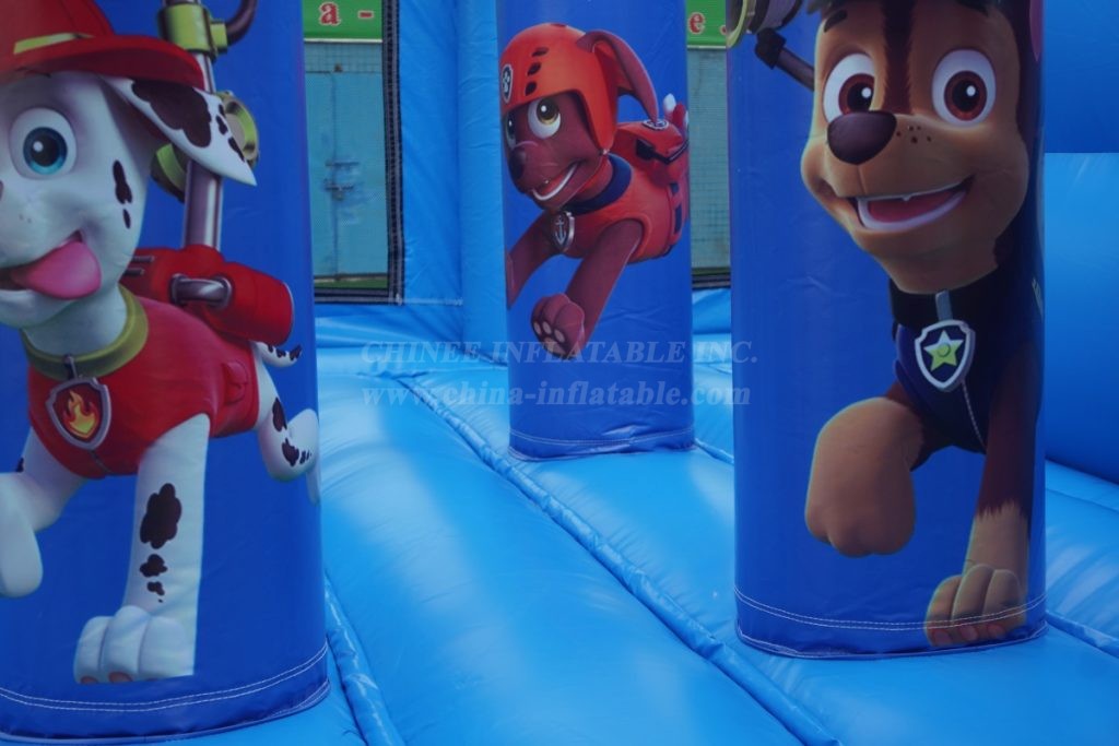 T2-4457 Paw Patrol Bouncy Castle With Slide