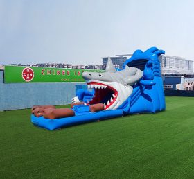 T8-4229 Toboggan gonflable requin