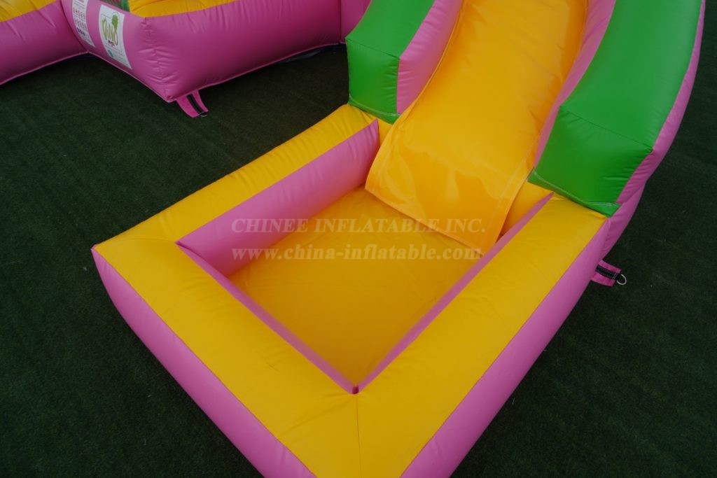 T2-6007 Unicorn Bouncy Castle With Slide &Amp; Pool