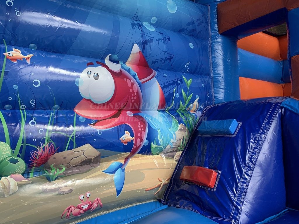 T2-4561 Sea World Bouncy Castle With Slide