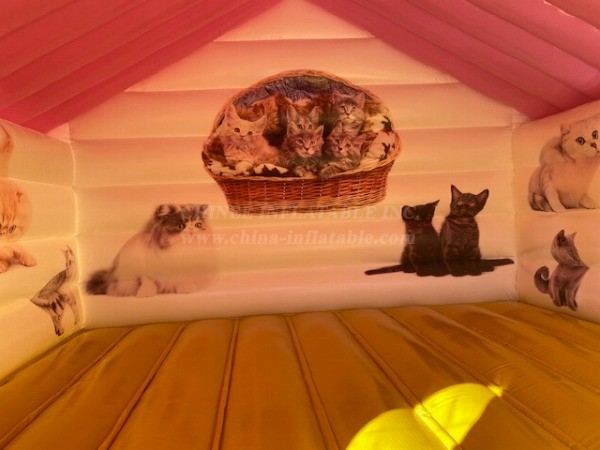 T2-4722 Cat Cafe Bounce House