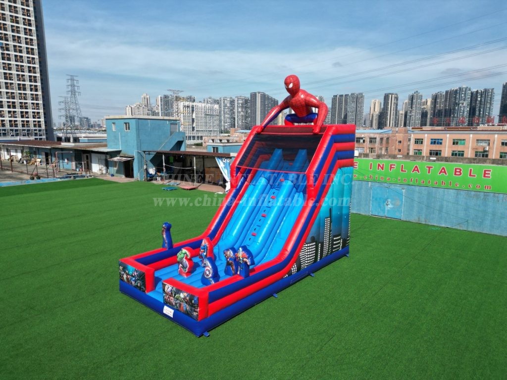 T8-4281 Spider-Man Theme Inflatable Slide