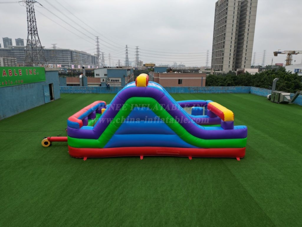 T2-6008 Inflatable Slide With Obstacles