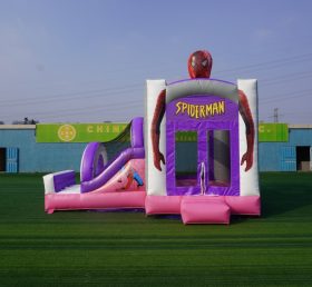 T2-6009 Château gonflable Spider-Man avec toboggan