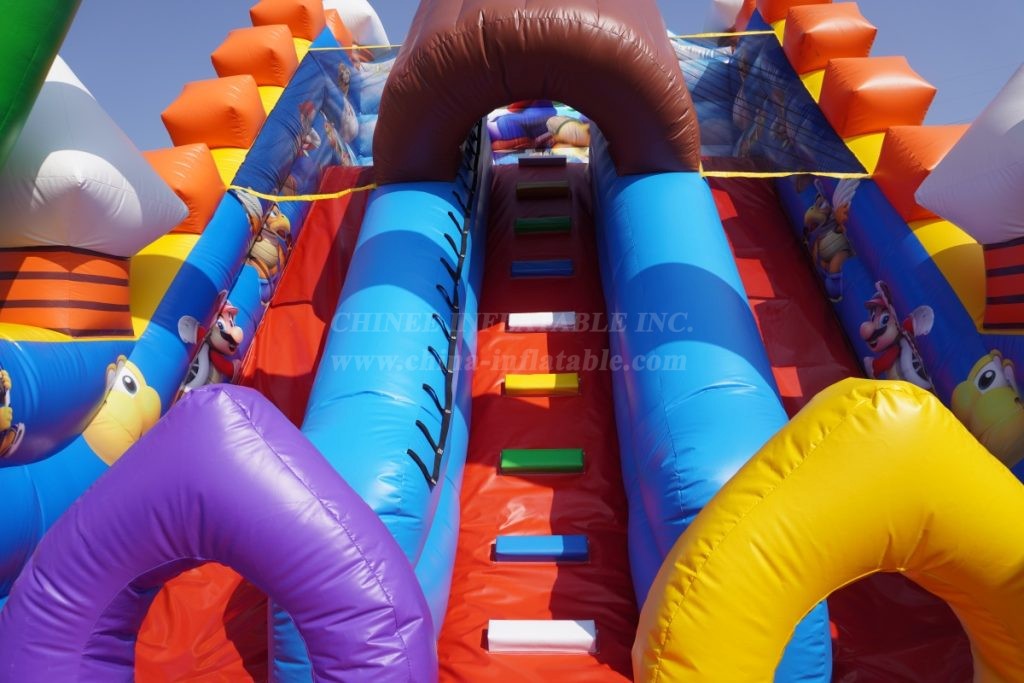 T8-1506D Super Mario Inflatable Slide