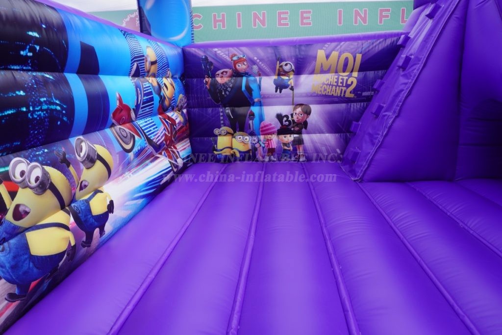 T5-673B Minion theme bouncy castle with slide