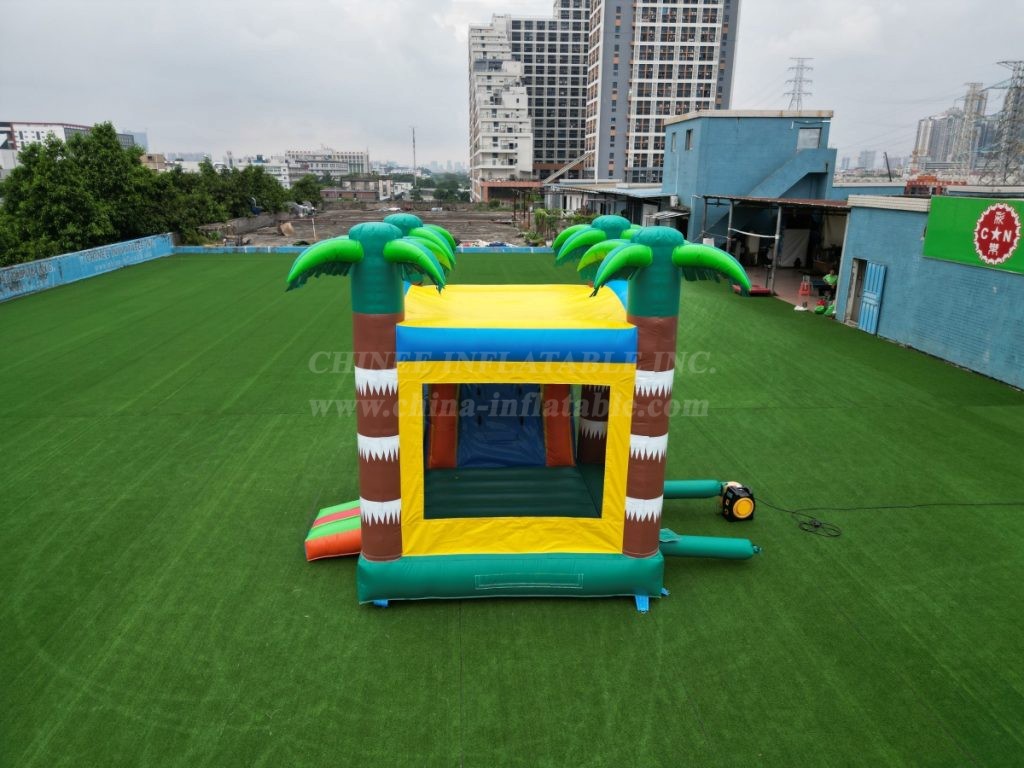 T2-8107 Bouncy Castle Slide Pool Combo