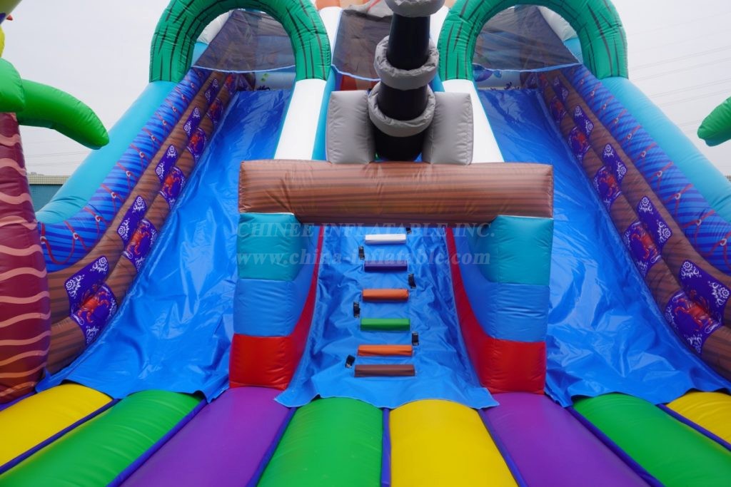 T8-4548 Pirate Inflatable Dry Slide