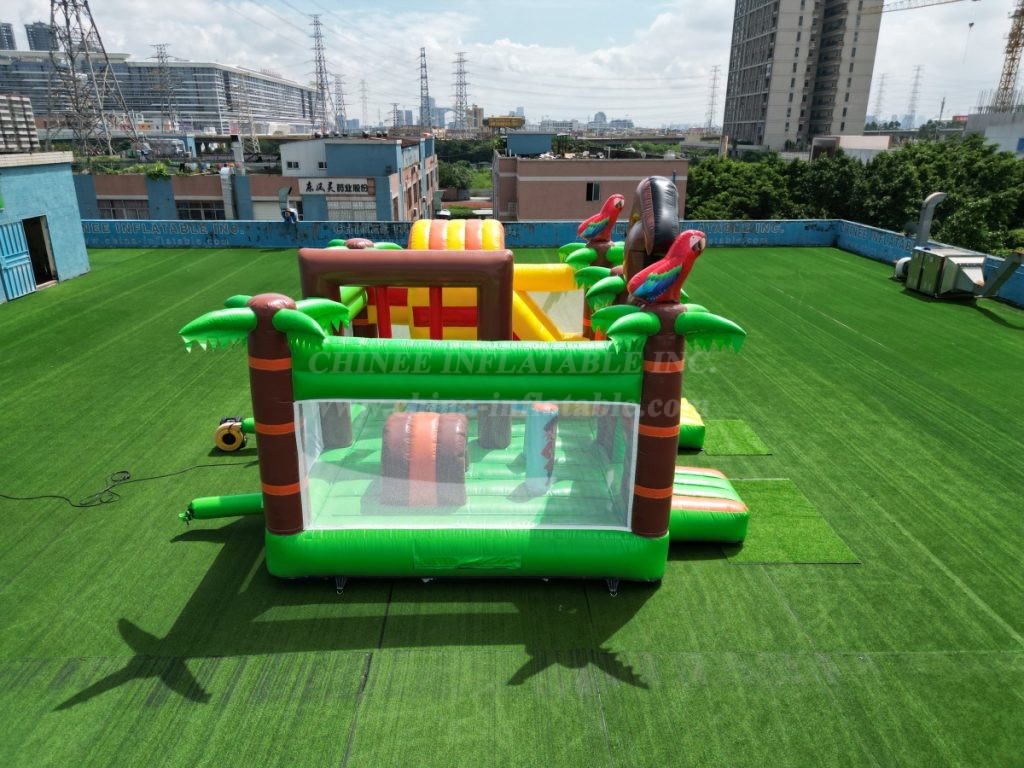 T2-8000 Pirate Theme Bouncy Castle With Slide