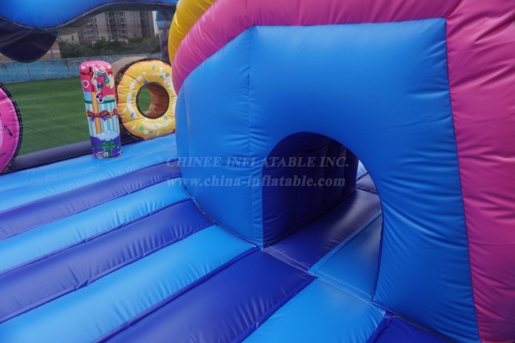 T2-7006 Unicorn Bouncy Castle with Slide