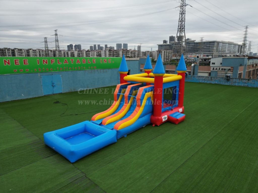 T2-8005 Inflatable Castle Slide & Pool