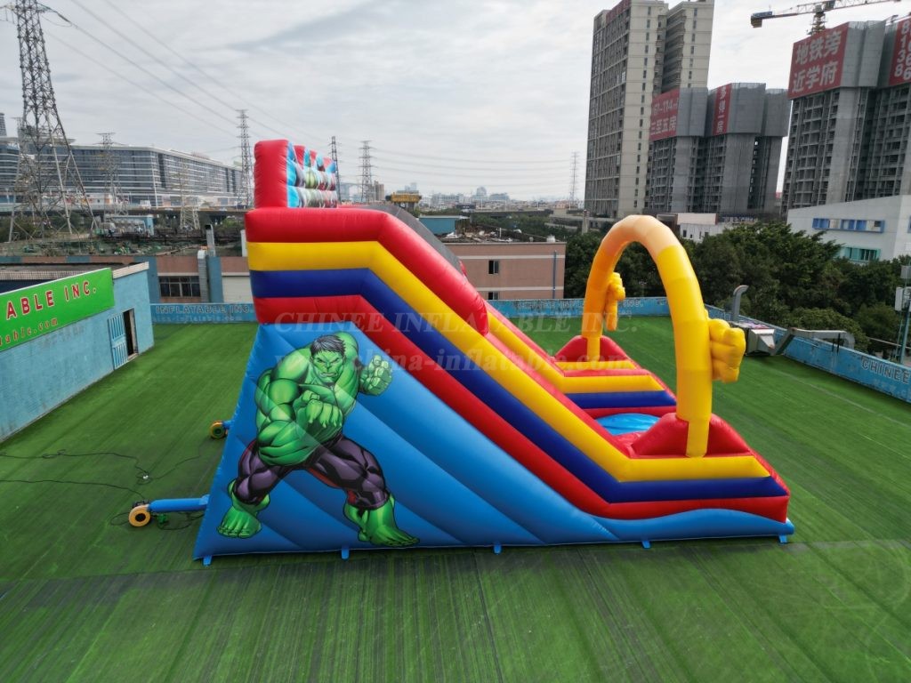 T8-4800 Marvel superhero theme inflatable slide