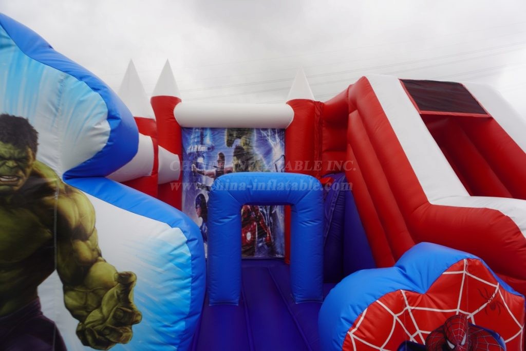 T2-8105B Marvel Super Hero Bouncy Caste With Slide