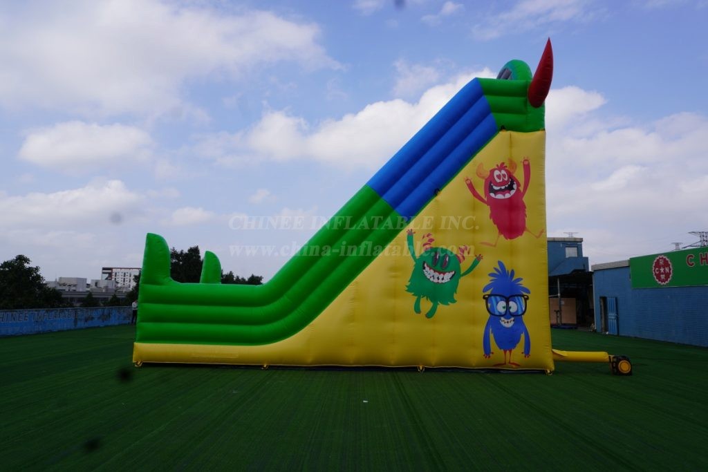 T8-1416B Devil Themed Inflatable Slide