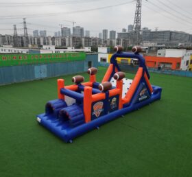 T7-404B Parcours d'obstacles gonflable sur le thème du rugby