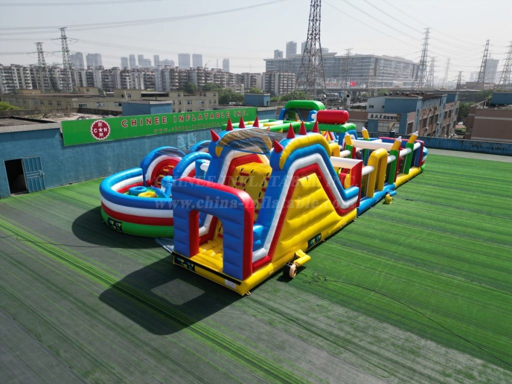 T7-1814C Colorful Inflatable Obstacle Course