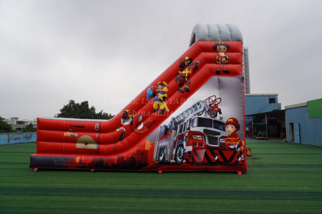 T8-1295C Fire Truck Inflatable Slide