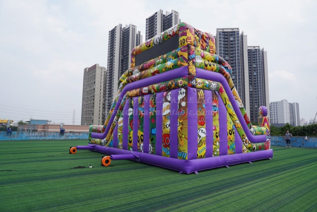 T6-848B Graffiti Theme Inflatable Park