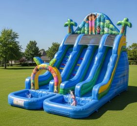 T8-8609 Dora Theme Inflatable Water Slid...