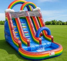 T8-8522 Rainbow Theme Inflatable Water S...