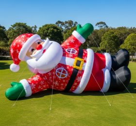 C1-412 Inflatable Santa Claus lying on h...