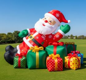 C1-466 Inflatable Santa Claus lying insi...