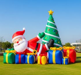 C1-469 Inflatable Santa Claus lying insi...