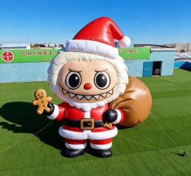 Cartoon3-714 Pop Mart Labubu Santa Claus...