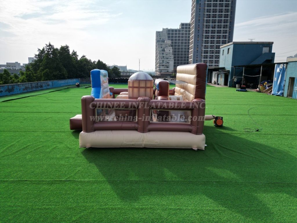 T6-5601 Western Themed Bounce House