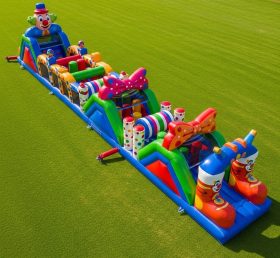 T7-3749 Clown Theme Inflatable Obstacle ...