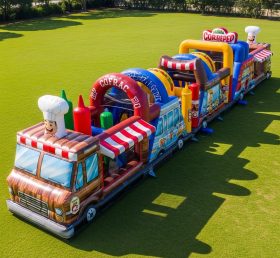 T7-3828 Food Trucks Theme Inflatable Obs...