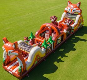 T7-3833 Fox Theme Inflatable Obstacle Co...
