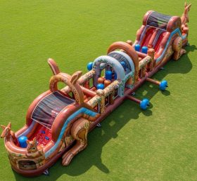 T7-3880 Kangaroo Theme Inflatable Obstac...