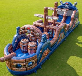 T7-3960 Pirates Theme Inflatable Obstacl...