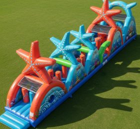 T7-4014 Starfish Theme Inflatable Obstac...